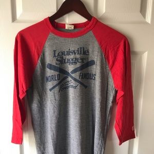 Homage Louisville Slugger Raglan. Size Medium.